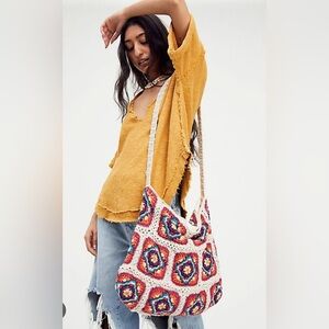 NWT Free People Catch Me Crochet Hobo - Retails $98